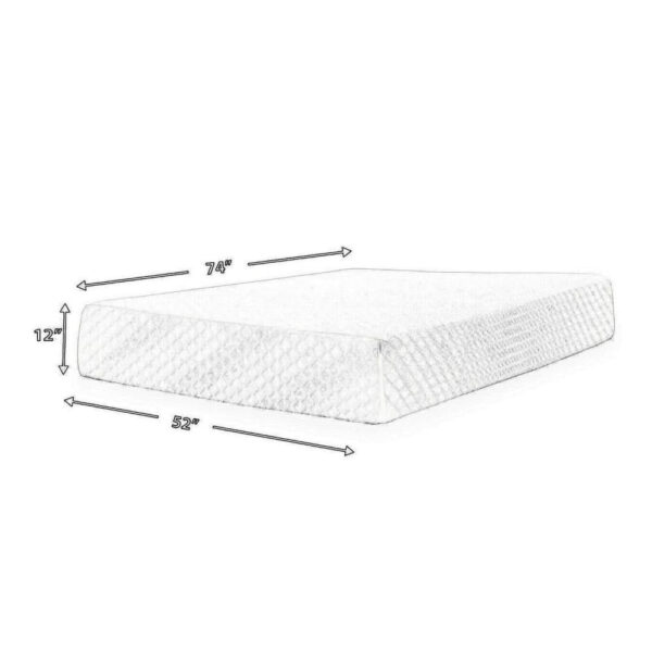 Jeny Full Mattress, Cool Comfort Memory Foam, Stretch Cover 12 Inch