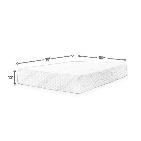 Jeny Queen Mattress, Cool Comfort Memory Foam, Stretch Cover 12 Inch