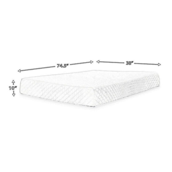 Jeny Twin Mattress, Firm Memory Foam, Stretch Cover, 10 Inch Cooling