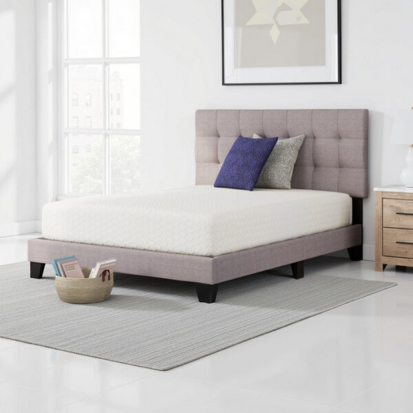 Jeny Full Mattress, Firm Memory Foam, Stretch Cover, 10 Inch Cooling