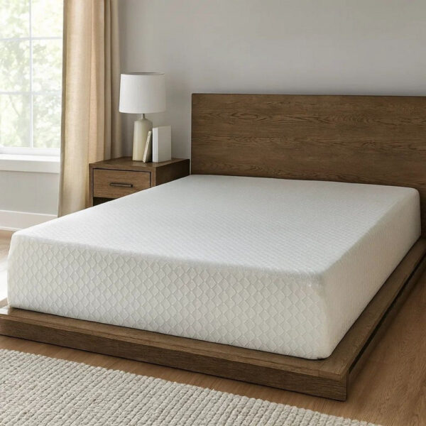 Jeny Queen Mattress, Firm Memory Foam, Stretch Cover, 10 Inch Cooling