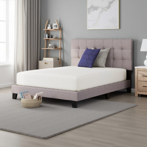 Jeny Twin Mattress, Med Firm Memory Foam, Cool Stretch Cover 8 Inch