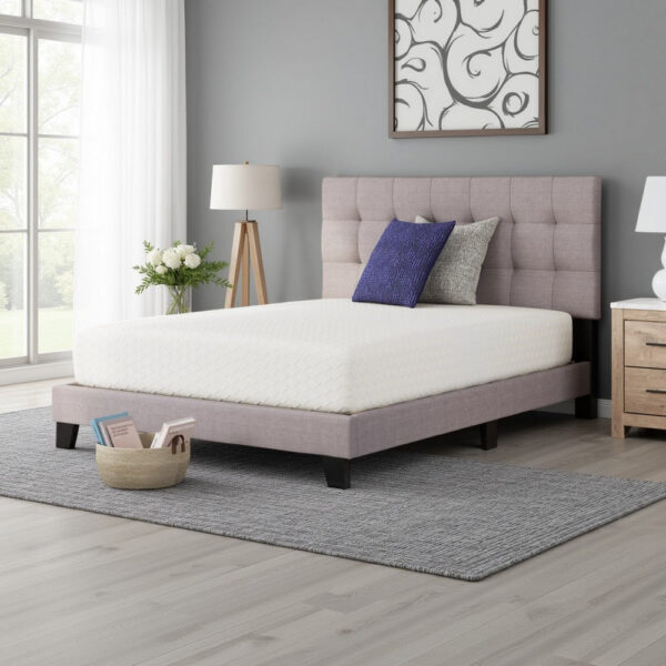 Jeny King Mattress, Med Firm Memory Foam, Cool Stretch Cover 8 Inch