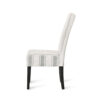 15022026699212d4c166c.jpeg Dinner Chair Set of 2, Retro Style Armless Design, White Gray Stripes