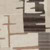 Keny 5 x 7 Medium Area Rug, Beige Global Inspired Abstract Pattern