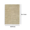 Stena 5 x 7 Inch Medium Area Rug, Abstract Pattern, Ivory Gray Tan