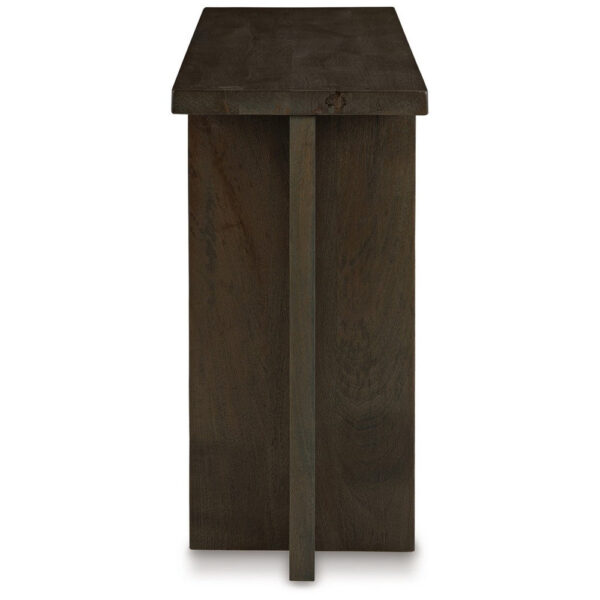 15022026699214dce7516.jpeg Console Sofa Table, Solid Wood T Shaped Legs, Dark Brown 53 Inch