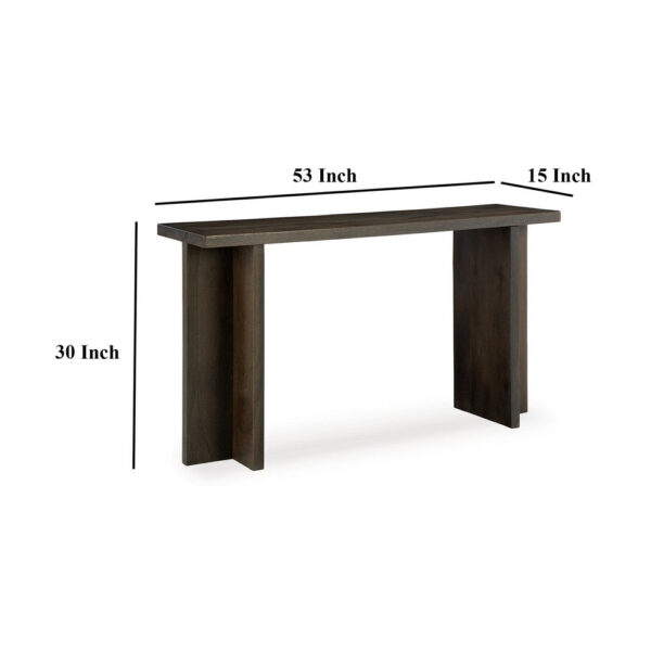 15022026699214e26155d.jpeg Console Sofa Table, Solid Wood T Shaped Legs, Dark Brown 53 Inch