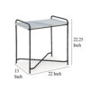 150220266992155c88062.jpeg Accent Table, 22 Inch White Marble Top, Industrial Black Metal Legs