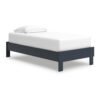 15022026699215b4ec0e7.jpeg Cian Twin Size Platform Bed, Shaker Style Design, Navy Blue Wood Frame