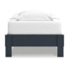15022026699215bd7a59c.jpeg Cian Twin Size Platform Bed, Shaker Style Design, Navy Blue Wood Frame