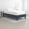15022026699215c2dcf74.jpeg Cian Twin Size Platform Bed, Shaker Style Design, Navy Blue Wood Frame