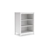 Kally Standing Bookcase, 3 Open Shelves, Matte White Wood, 41 Inch
