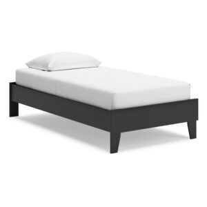 1502202669921606181b1.jpeg Alli Twin Size Platform Bed, Matte Black Wood Frame with Laminate