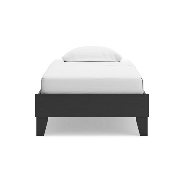 150220266992160b23a6c.jpeg Alli Twin Size Platform Bed, Matte Black Wood Frame with Laminate