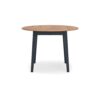 Gasy Dining Table, Extendable 26-42 Inch, Dark Blue, Wood, 2 Leaves