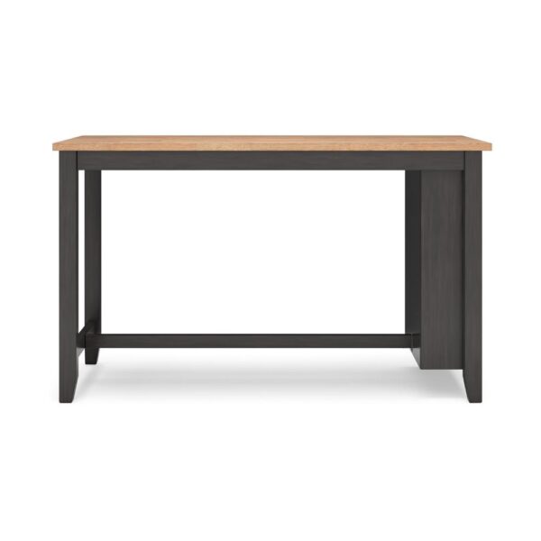 Gasy Counter Height Dining Table, 60 Inch, Brown, Mango Wood Veneer