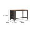Gasy Counter Height Dining Table, 60 Inch, Brown, Mango Wood Veneer
