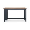 Gasy Counter Height Dining Table, 60 Inch, Dark Blue Brown Mango Wood