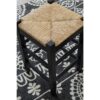 Anya Bar Height Stool, Woven Seagrass Seat, 30 Inch, Black Wood Frame