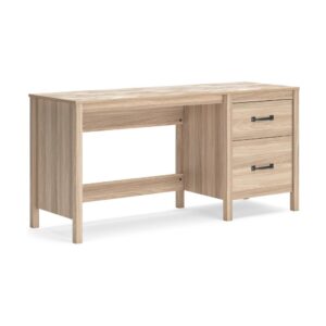 150220266992186c03a5f.jpeg Bette Home Office Desk, 60 Inch Rectangular Brown Top w Side Cabinet