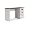 150220266992187ed9665.jpeg Shawn Home Office Desk, 54 Inch Rectangular Top w Side Drawers, Gray