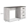 1502202669921888d1068.jpeg Shawn Home Office Desk, 54 Inch Rectangular Top w Side Drawers, Gray