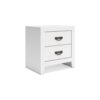 15022026699218f7967b7.jpeg Feo Bedside Nightstand, 2 Drawers, White Okoume Finish, Solid Hardwood