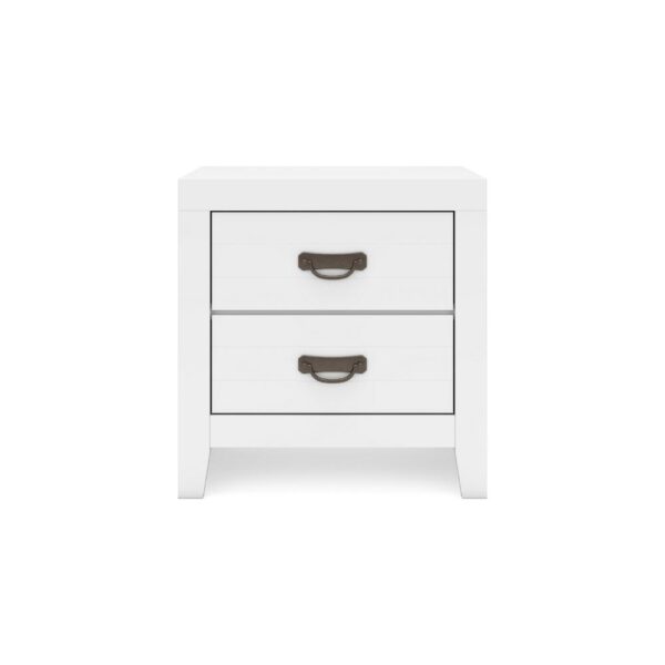 15022026699218f98b4d8.jpeg Feo Bedside Nightstand, 2 Drawers, White Okoume Finish, Solid Hardwood