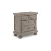 150220266992192fcf467.jpeg Ryno Nightstand, 2 Drawers, Pull Out Tray, Nickel Round Knobs, Gray