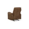 Woli Manual Rocker Recliner Chair, 39 Inch Classic Brown Faux Leather