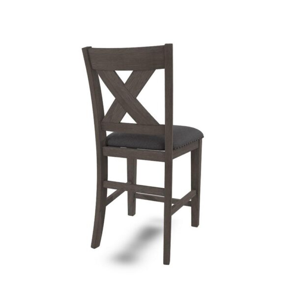 15022026699219b2d32eb.jpeg Caity Counter Height Chair Set of 2, Gray Acacia Wood, X Shaped Back
