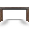 Jin Counter Height 72 Inch Long Slim Table, Distressed Brown Wood
