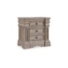 Blaie Nightstand, 3 Drawer, 29 inch, Taupe Brown Solid Hardwood Finish