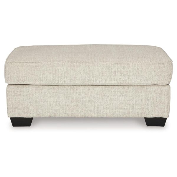15022026699219fb5075d.jpeg Burgess Ottoman, Ivory Polyester, Soft Cushions, Rectangular 44 Inch