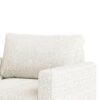 Remy Accent Chair, Bench Seat w Track Arms, Plush Off White Boucle