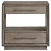 1502202669921a5728352.jpeg Lyni Nightstand, 2 Storage Drawers, Open Shelf, Washed Oak Brown