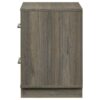 1502202669921ae1d1b22.jpeg Fene Nightstand, 2 Storage Drawers with Nickel Handles, 24 Inch Gray
