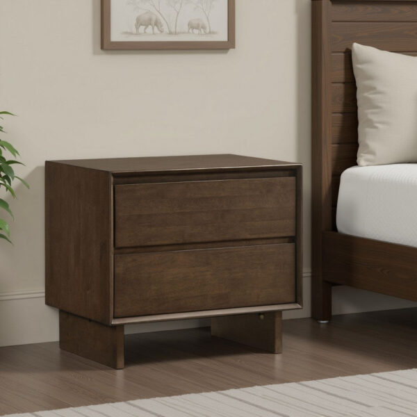 1502202669921b2629ee6.jpeg Genu Nightstand, 2 Drawers w Fingertip Handles, Warm Walnut Brown