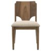 1502202669921b6ae6502.jpeg Billie Dining Chair Set of 2, Beige Fabric Seat, Brown Hardwood Frame