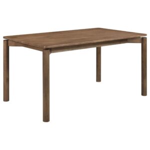 1502202669921bd9817d2.jpeg Rida Dining Table, Rich Dark Brown Hardwood, Rectangular 59 Inch Top