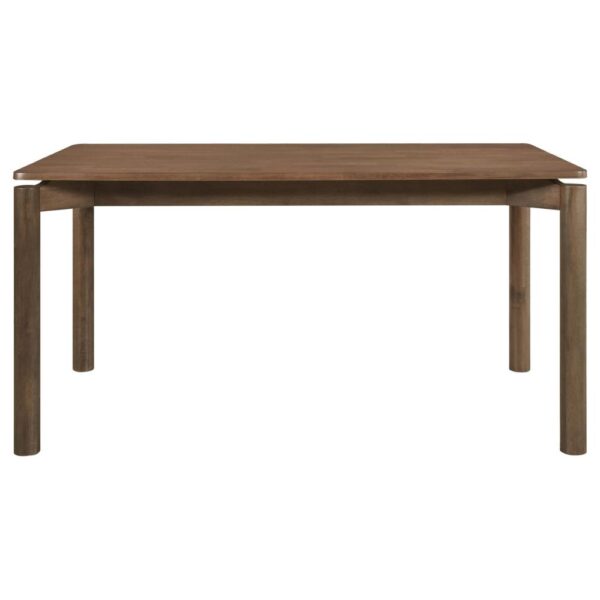 1502202669921bdc581bb.jpeg Rida Dining Table, Rich Dark Brown Hardwood, Rectangular 59 Inch Top