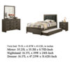 1502202669921d33e91aa.jpeg Meli 4pc Twin Size Bed Set with Dresser, Dark Gray Solid Wood Frame