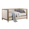 1502202669921d5500650.jpeg Kyra Twin Daybed with Nailhead Trim, Light Oak Pinewood, Beige Fabric