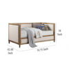 1502202669921d615d258.jpeg Kyra Twin Daybed with Nailhead Trim, Light Oak Pinewood, Beige Fabric