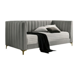 1502202669921d6b71213.jpeg Iina Twin Daybed with Tuxedo Details, Gray Channel Tufted Flannelette