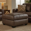 1502202669921db324b5e.jpeg Barl Oversized Ottoman, Plush Dark Brown Faux Leather Cushion, 36 Inch