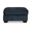 1502202669921e991ce0b.jpeg Avie Oversized Ottoman, Faux Wood Details, Navy Blue Polyester 38 Inch