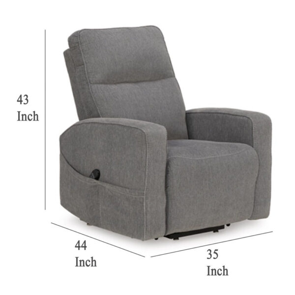 1502202669921ef1f362b.jpeg Lawson Power Lift Recliner Chair, Gray Polyester, Soft Foam Cushioned