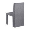 Orde Dining Side Chair Set of 2, Square Legs Panel Back, Gray Velvet